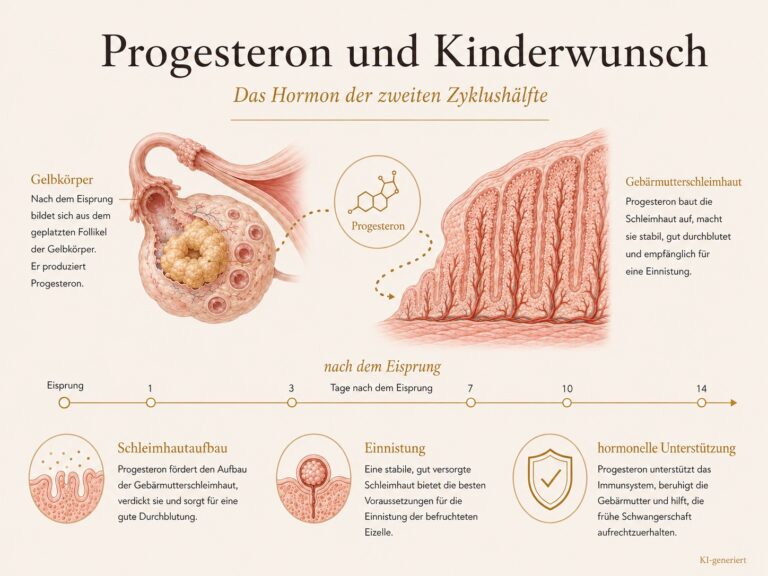 Infografik: Welche Rolle spielt Progesteron bei Deinem Kinderwunsch?