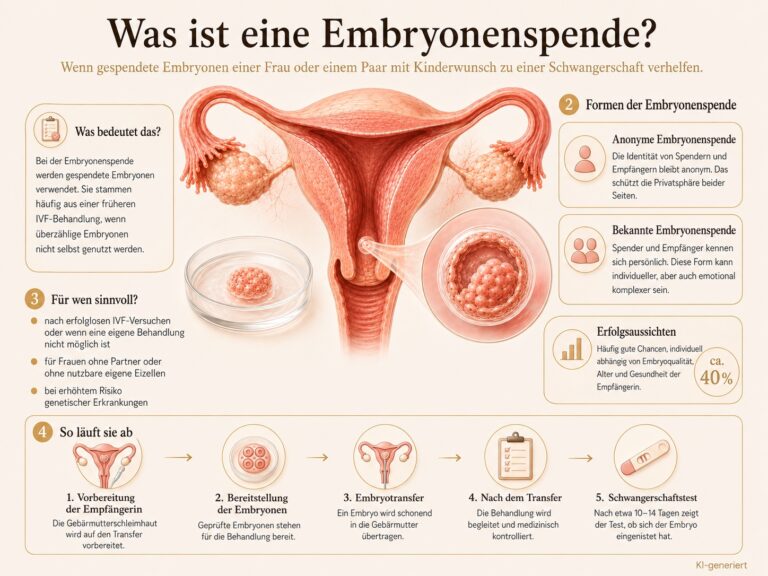 Infografik: Was ist eine Embryonenspende?