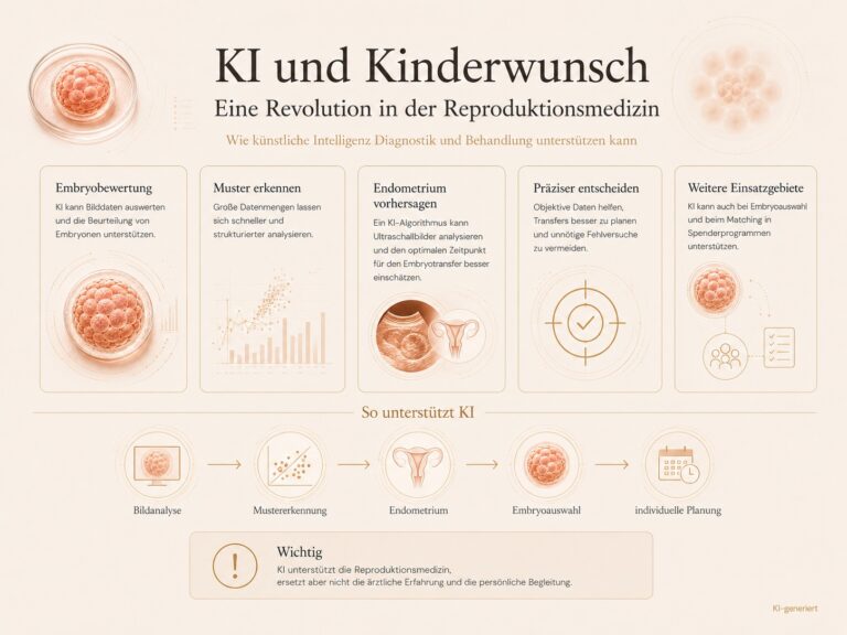 Infografik: KI und Kinderwunsch – eine Revolution der Reproduktionsmedizin