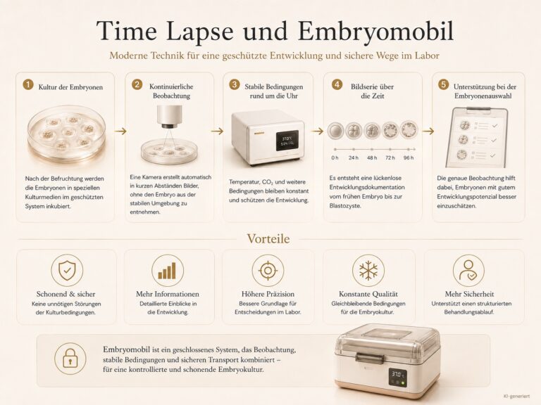 Infografik: Innovationen in der Kinderwunschbehandlung: Time-Lapse und Embryomobil