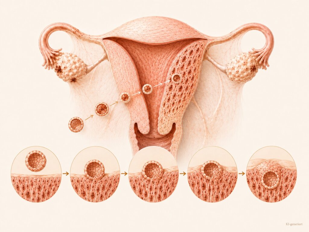Wie funktioniert die Einnistung eines Embryos