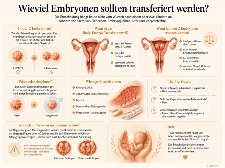 Infografik: Wieviel Embryonen sollten transferiert werden?