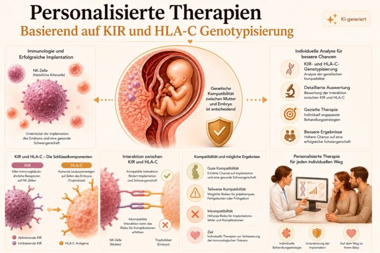Infografik: Personalisierte Therapien basierend auf KIR- und HLA-C-Genotypisierung